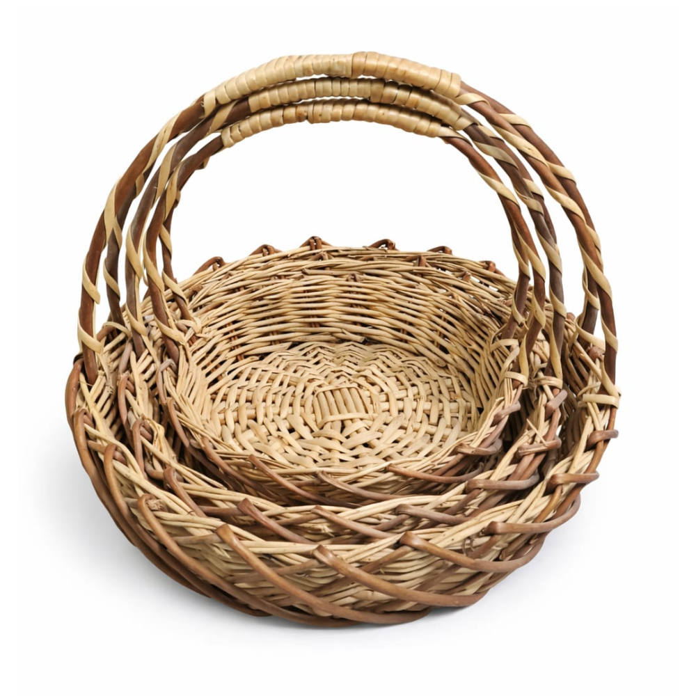 Heritage Handwoven Basket Set (Set of 3) - Image 3